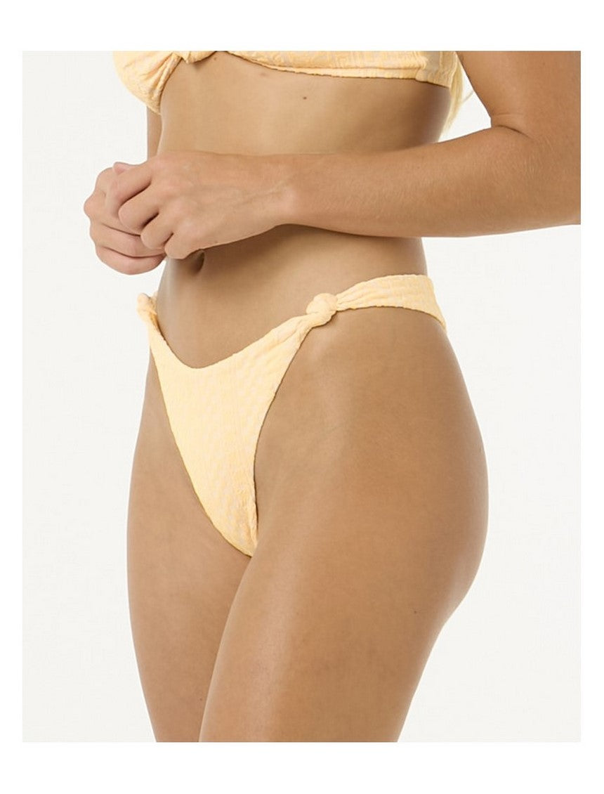 Majtki kąpielowe RIP CURL La Joya Knot Skimpy Pant żółte