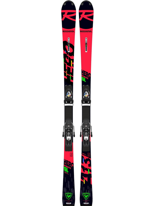 Narty ROSSIGNOL HERO ATHLETE FIS SL (R22) 165 + wiązania LOOK SPX 15 ROCKERACE BLACK ICON - Adventure Sports
