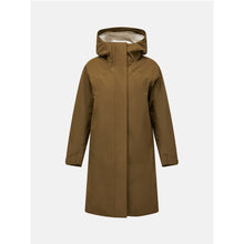 Parka damska PEAK PERFORMANCE Treeline HIPE 2L Insulated Shell Parka brązowa
