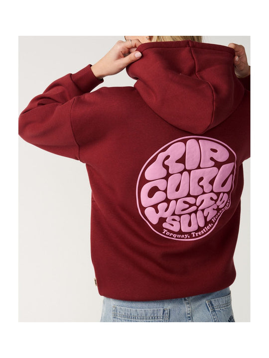 Bluza damska RIP CURL Icons Of Surf Heritage Hood fioletowa
