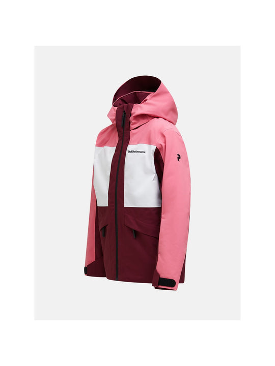 Kurtka narciarska juniorska PEAK PERFORMANCE Gravity HIPE 2L Insulated Shell Jacket różowa
