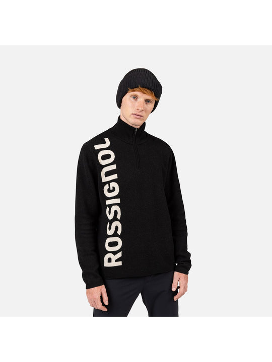Sweter męski ROSSIGNOL SIGNATURE HZ SWEATER czarny
