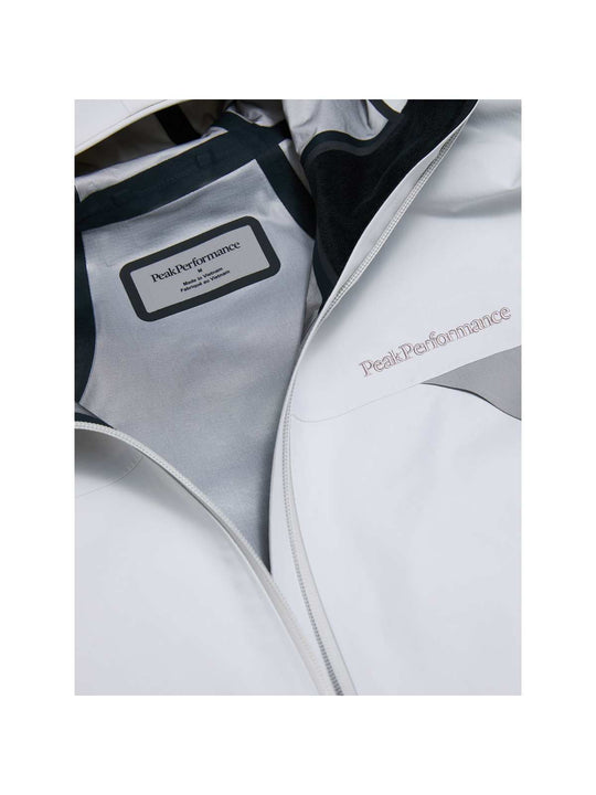 Kurtka narciarska męska PEAK PERFORMANCE Ridge Ace HIPE ACE 3L Shell Jacket biała
