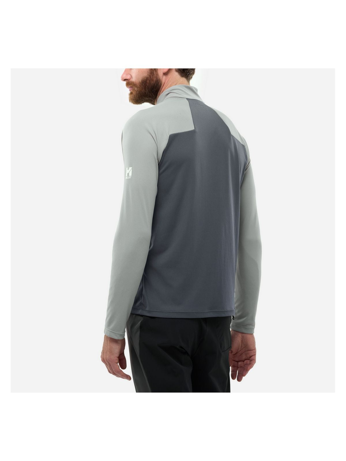 Koszulka męska MILLET Kamet Ts Zip Ls M szara