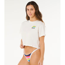 Koszulka damska RIP CURL Surf Side Cropped Tee beżowa
