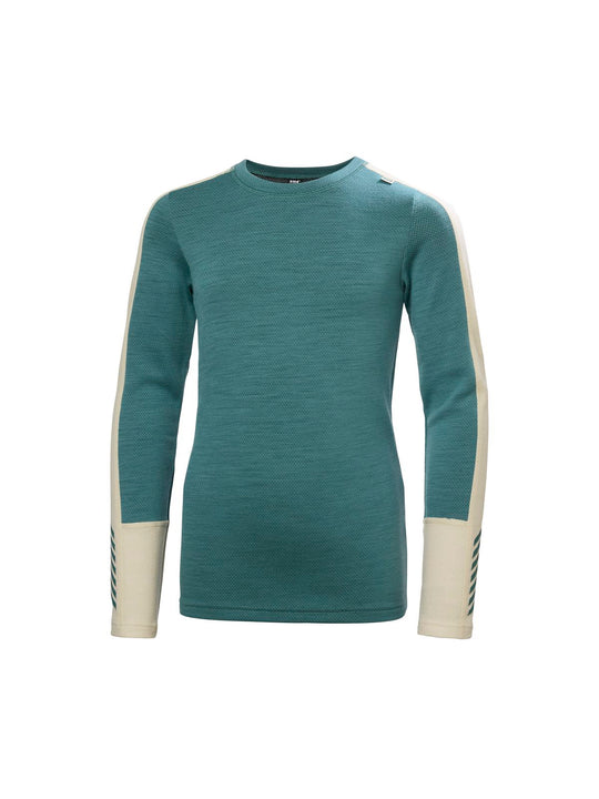 Bielizna termiczna dziecięca HELLY HANSEN JR LIFA MERINO MIDWEIGHT SET zielona
