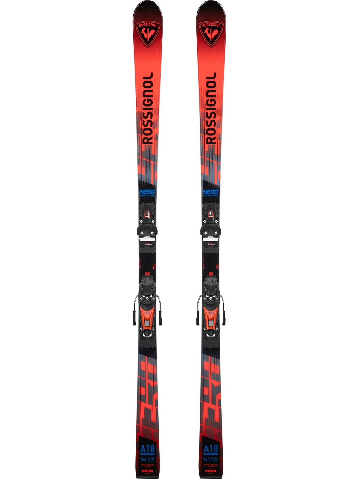 Narty ROSSIGNOL HERO GS PRO 126-171 R21 + wiązania LOOK NX7