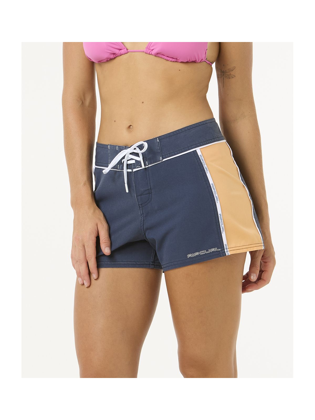 Szorty kąpielowe damskie RIP CURL Las Dalias Performance 3" granatowe