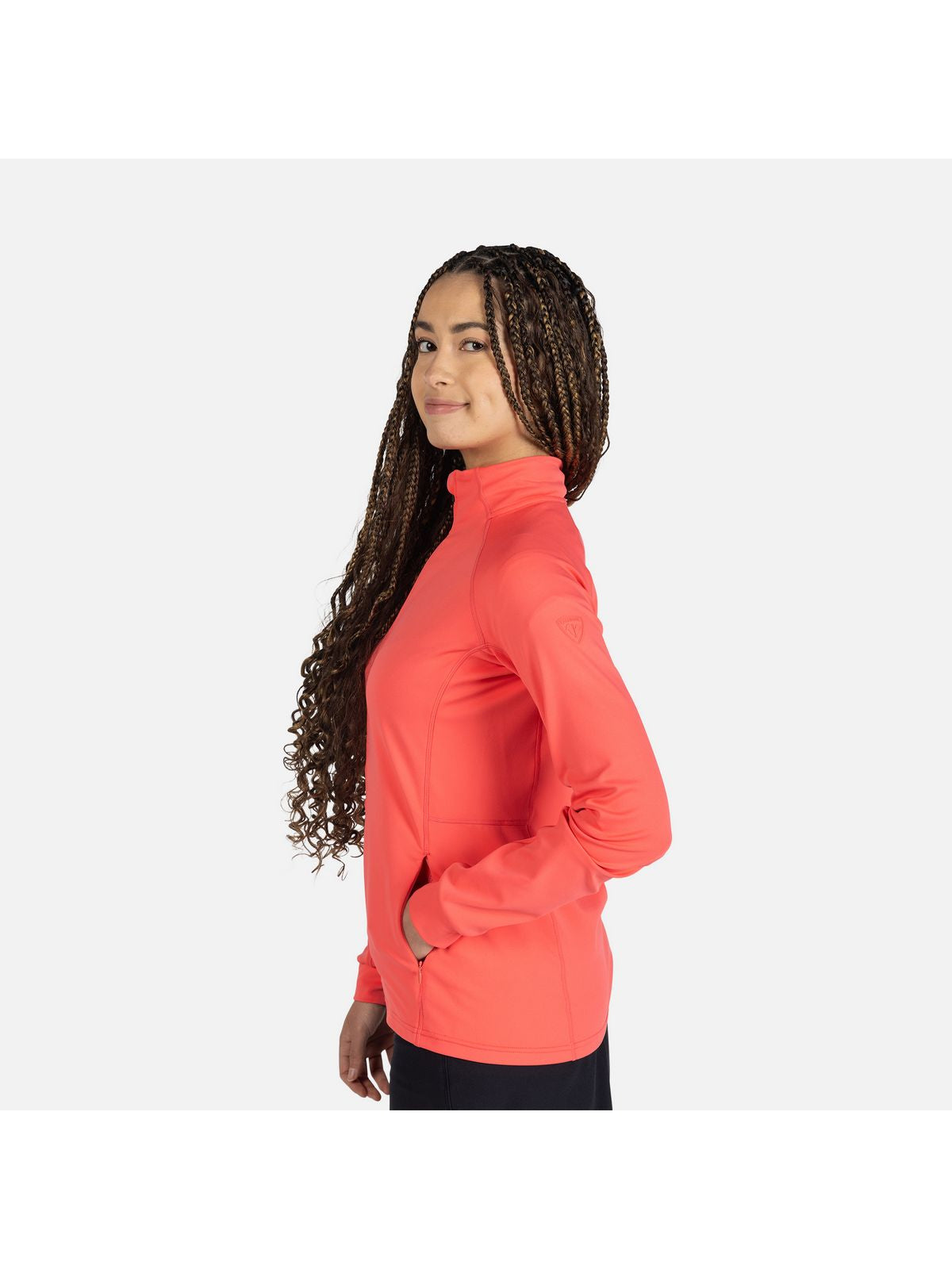 Bluza damska ROSSIGNOL W Mid Layer Thin różowa - Adventure Sports