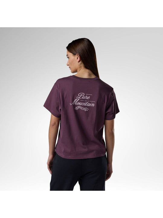Koszulka damska ROSSIGNOL W Waterfall Relax Tee bordowa

