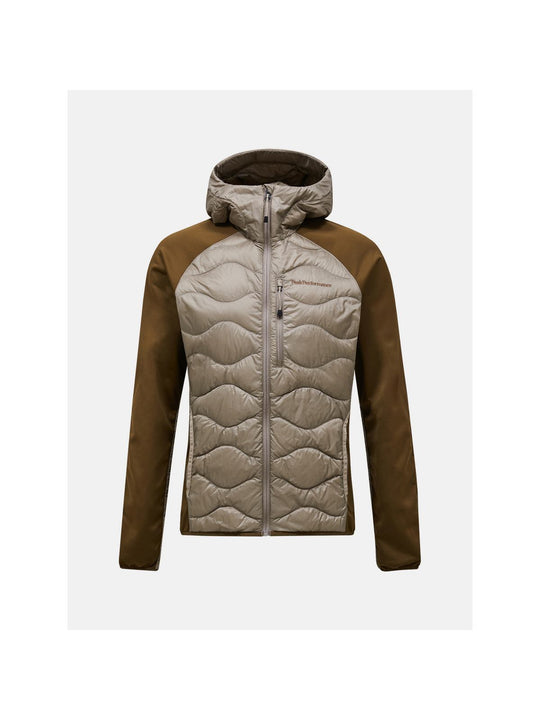 Kurtka puchowa męska PEAK PERFORMANCE Helium Down Hybrid Hood beżowa
