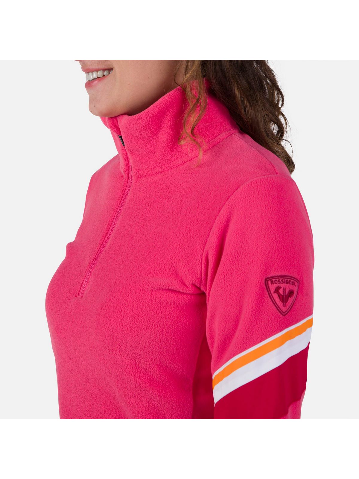 Bluza damska ROSSIGNOL W Strawpile Fleece Hz różowa