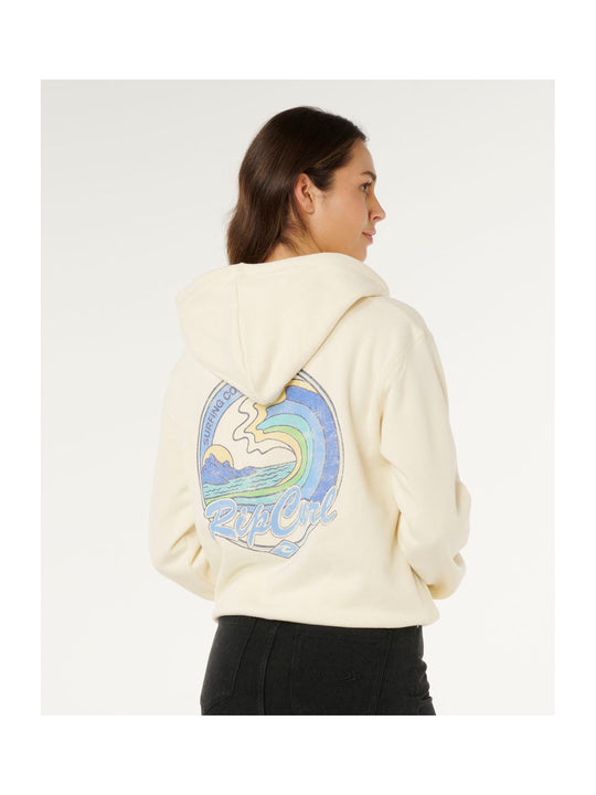 Bluza damska RIP CURL Lay Day Relaxed Zip Through beżowa
