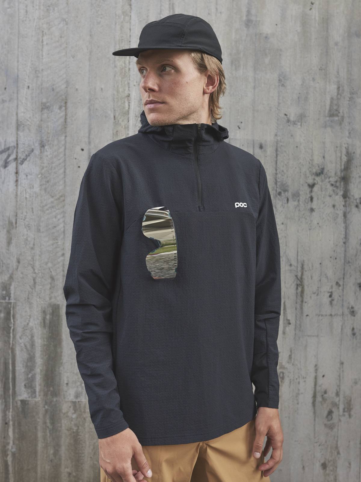 Bluza rowerowa POC M's MANTLE Thermal Hoodie - czarny