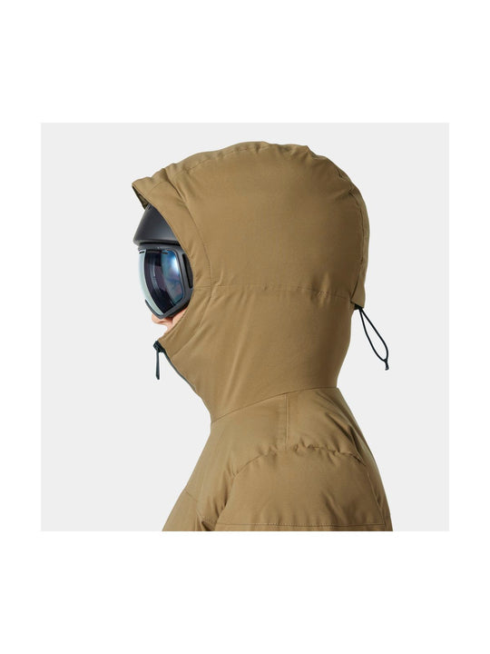 Kurtka narciarska damska HELLY HANSEN W NORA SHORT PUFFY JACKET brązowa
