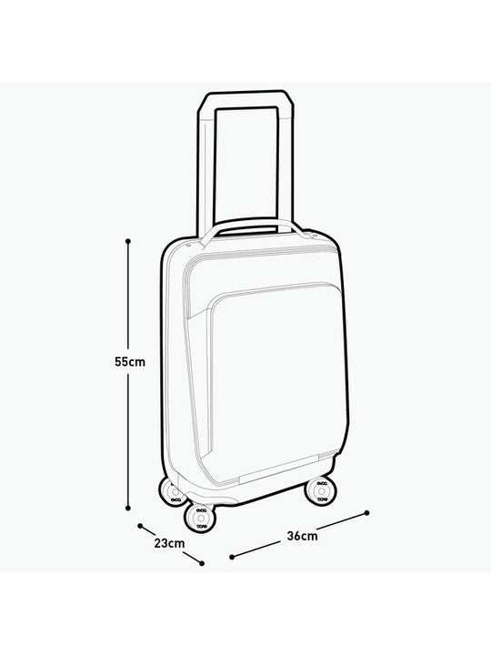 Walizka EVOC 4-Wheel Trolley 40 violet - black
