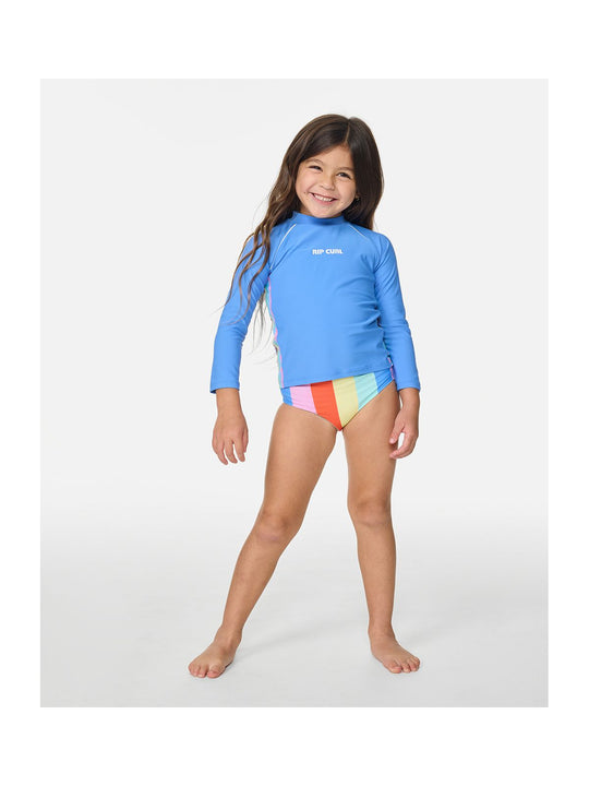 Lycra dziewczęca RIP CURL Sunshine Revival Rashie-Girl niebieska
