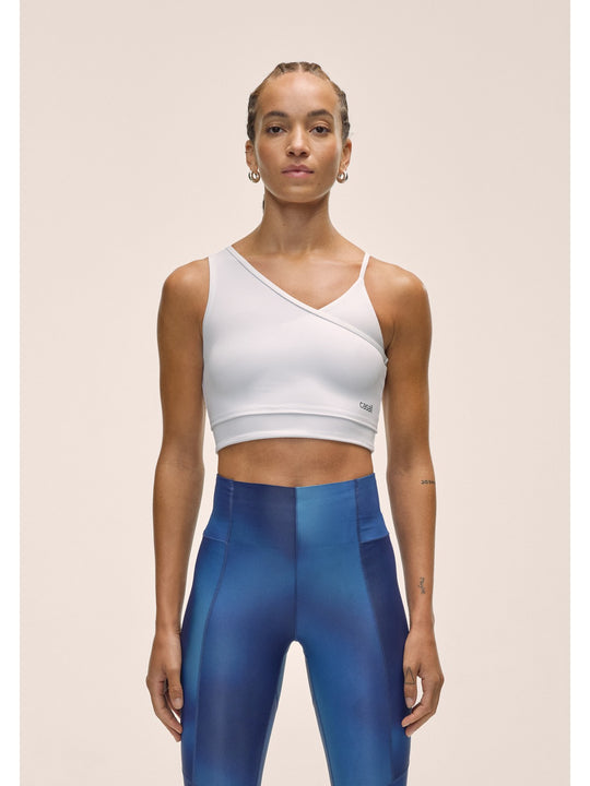 Top CASALL Asymmetry Sports Top kolor biały
