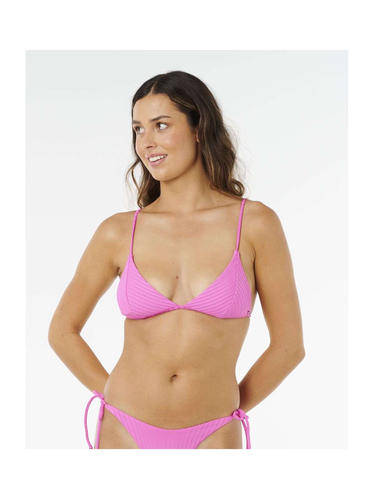 Stanik damski RIP CURL Premium Surf Banded Fixed Tri różowy
