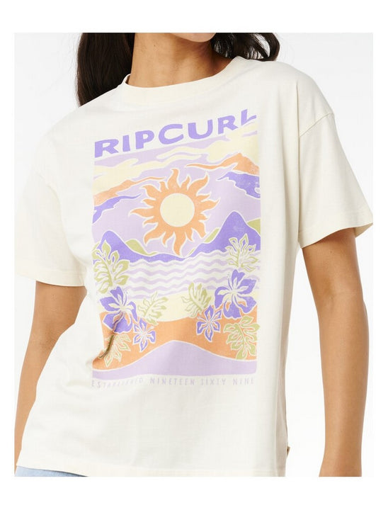 Koszulka RIP CURL Dune Dancer Relaxed Tee biała

