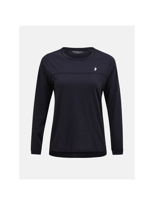 Koszulka damska rowerowa PEAK PERFORMANCE W Trail Wool Blend LS czarna
