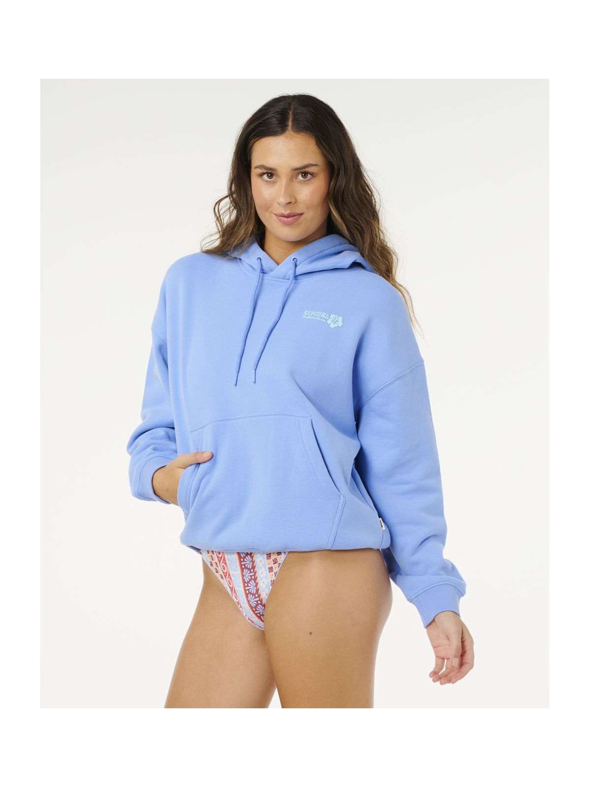 Bluza damska RIP CURL Surf Puff Heritage Hood P/P niebieska