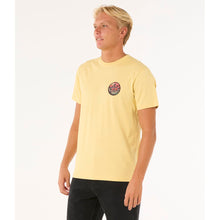 Koszulka męska RIP CURL Wettie Passage Icon Tee żółta
