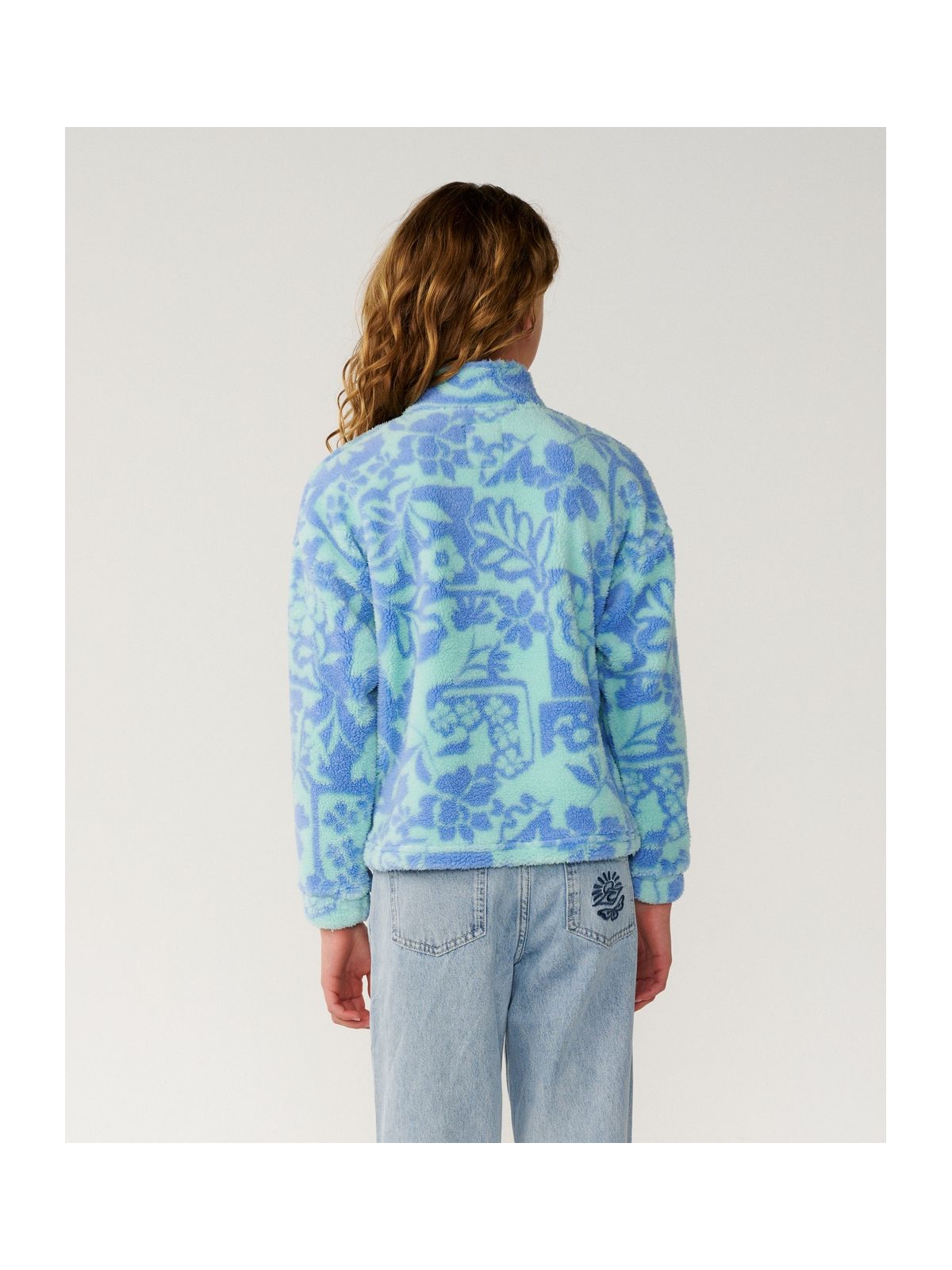 Bluza juniorska RIP CURL Pacific Dreams 1/4 Zip - Girl niebieska