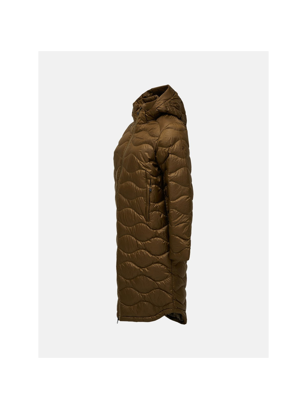 Płaszcz damski PEAK PERFORMANCE Helium Down Coat brązowy