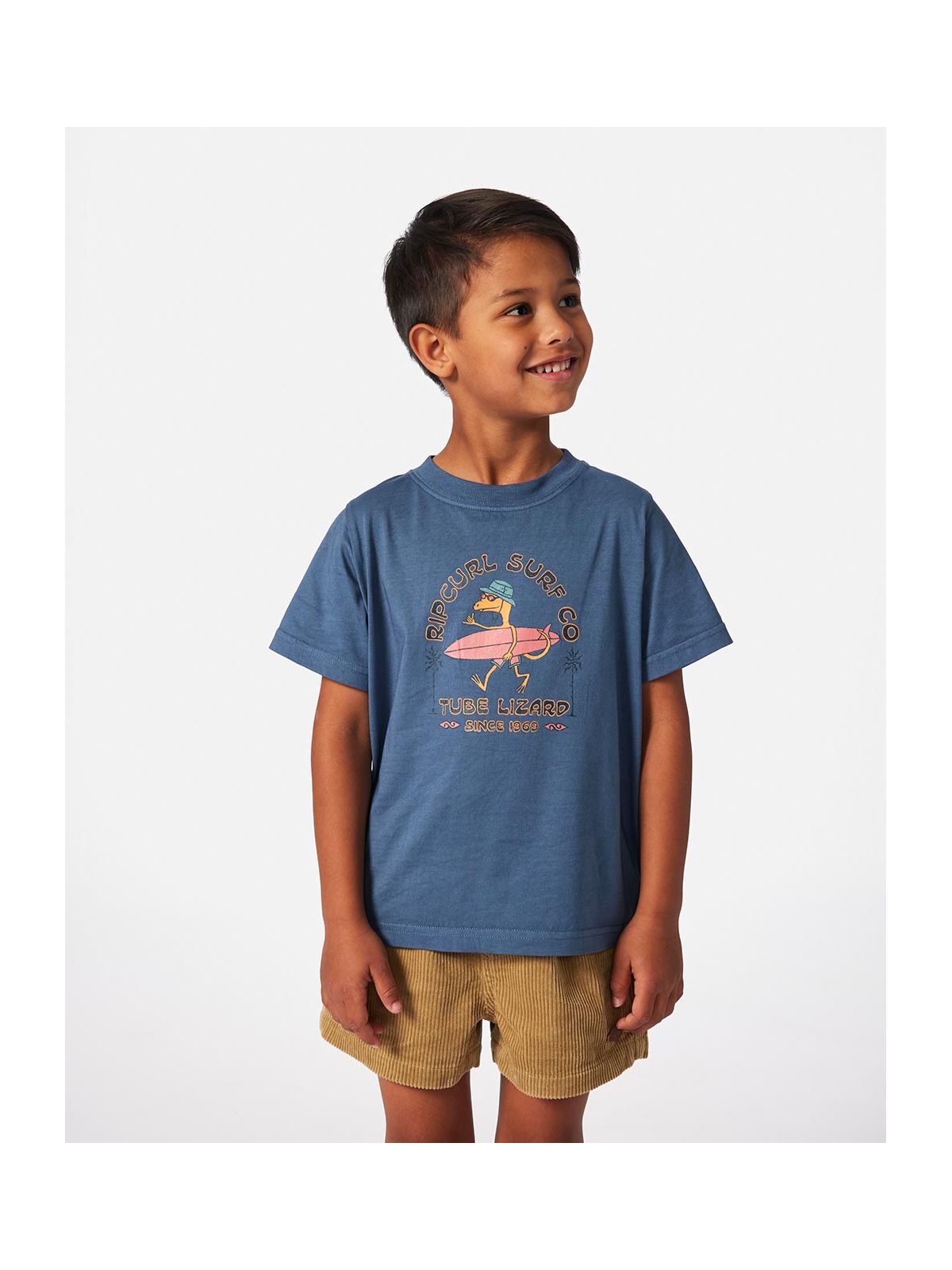 Koszulka RIP CURL Grom Energy Lizard Tee - Boy granatowy