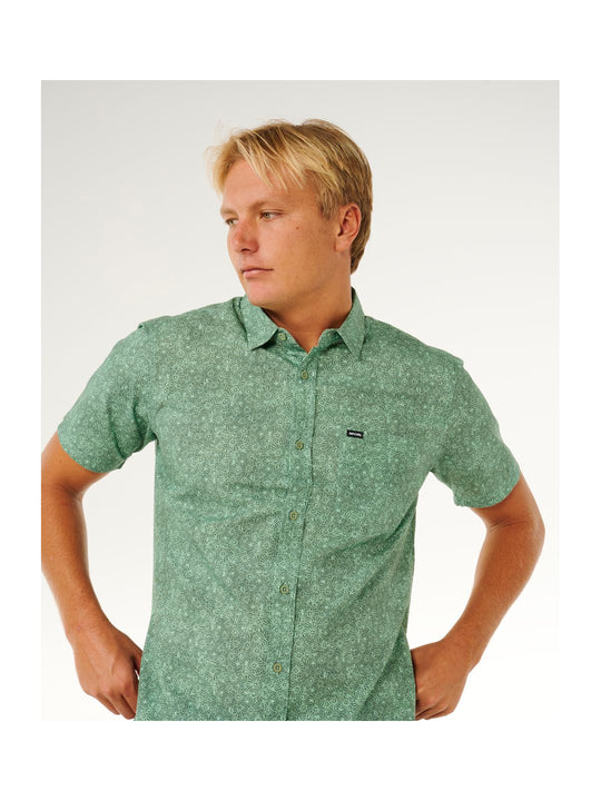 Koszula męska RIP CURL Hypno Micro S/S Shirt zielona
