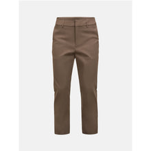 Spodnie damskie PEAK PERFORMANCE W Player Flared Pants kolor brązowy
