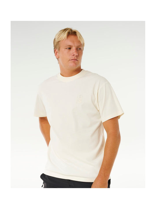 Koszulka męska RIP CURL Search Embroidery Tee biała
