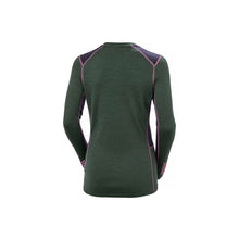 Koszulka damska HELLY HANSEN W Lifa Merino Midweight Crew kolor zielony
