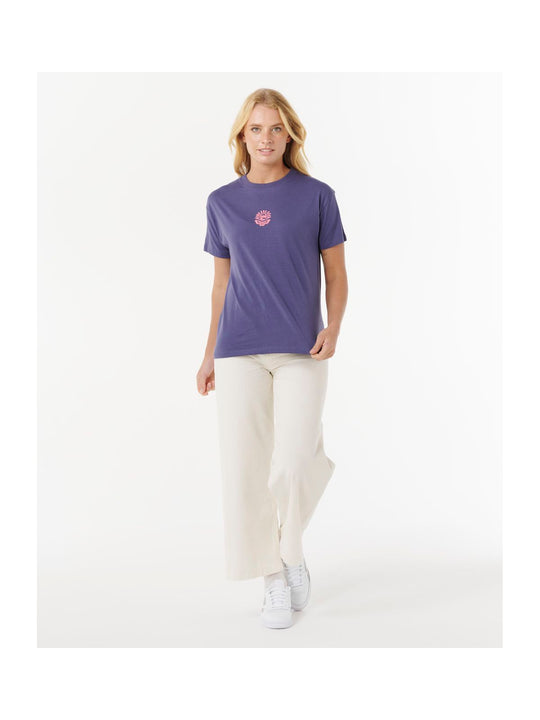 Koszulka RIP CURL ICONS OF SURF RELAXED TEE niebieska
