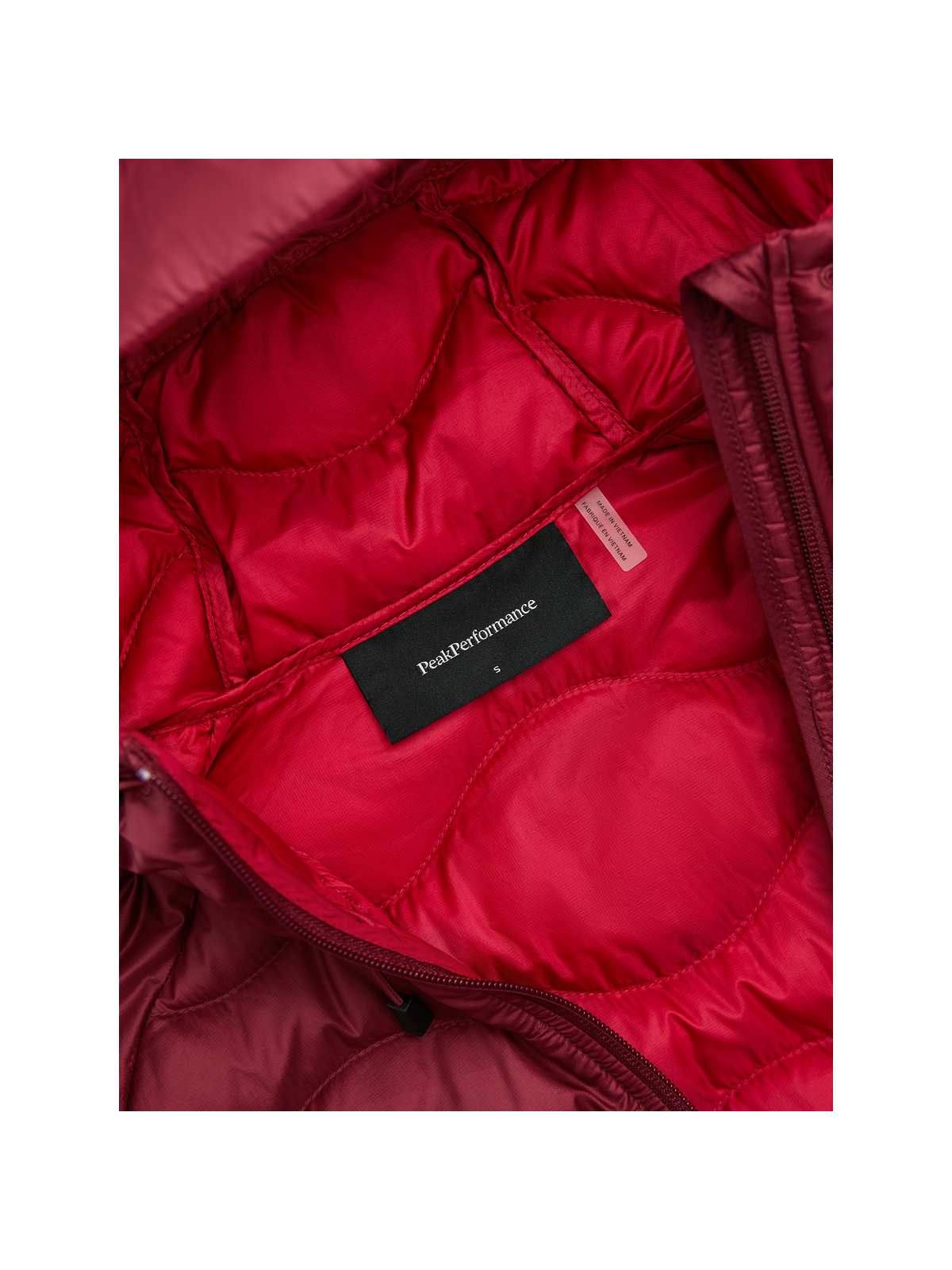 Kurtka PEAK PERFORMANCE Helium Down Hood Jacket Women bordowy