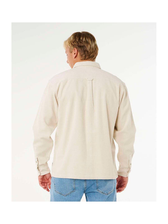 Koszula męska RIP CURL Premium Surf Cord L/S Shirt beżowa
