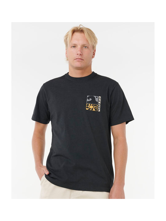 Koszulka RIP CURL AOTS TY WILLIAMS COASTLINE TEE czarna

