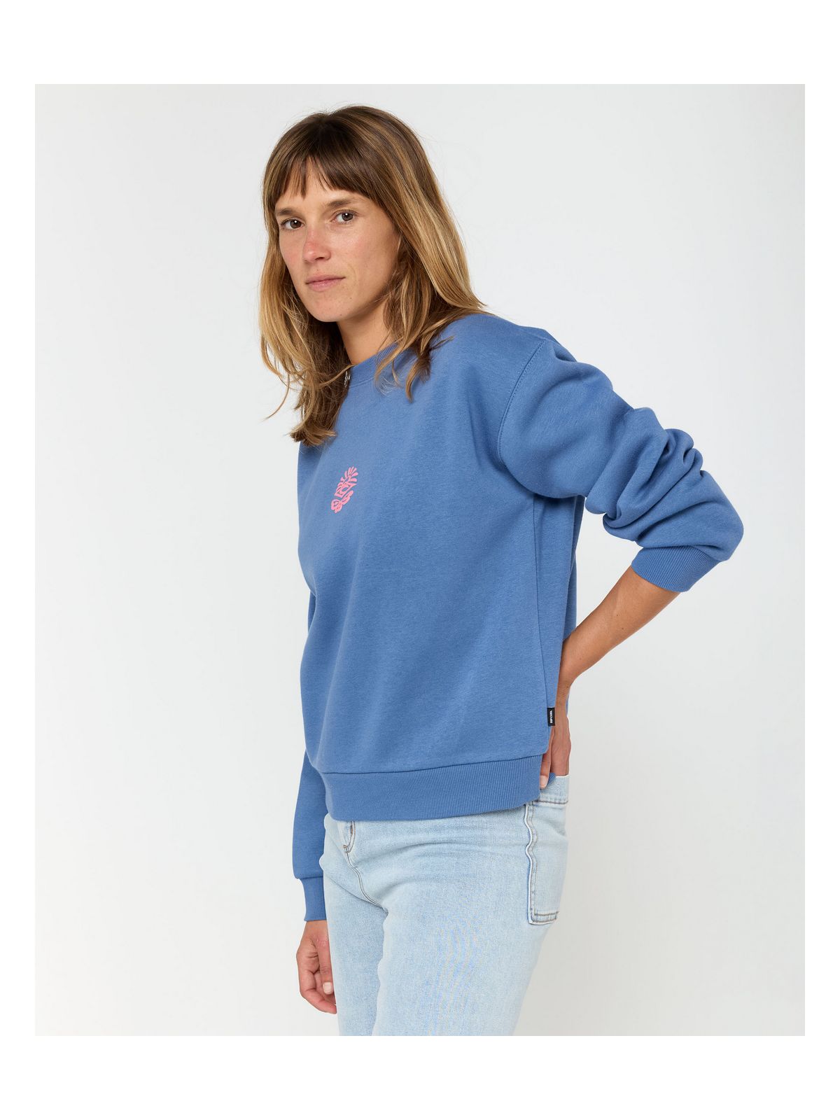 Bluza RIP CURL ICONS OF SURF RELAXED CREW niebieska
