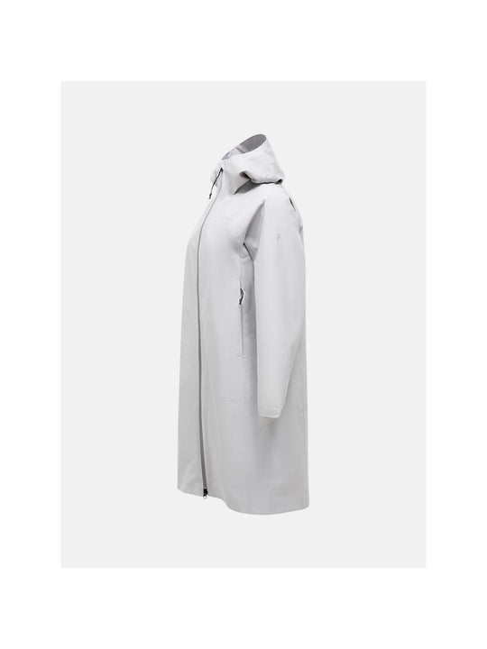 Kurtka damska PEAK PERFORMANCE W Treeline Hipe 2.5L Shell Parka kolor szary

