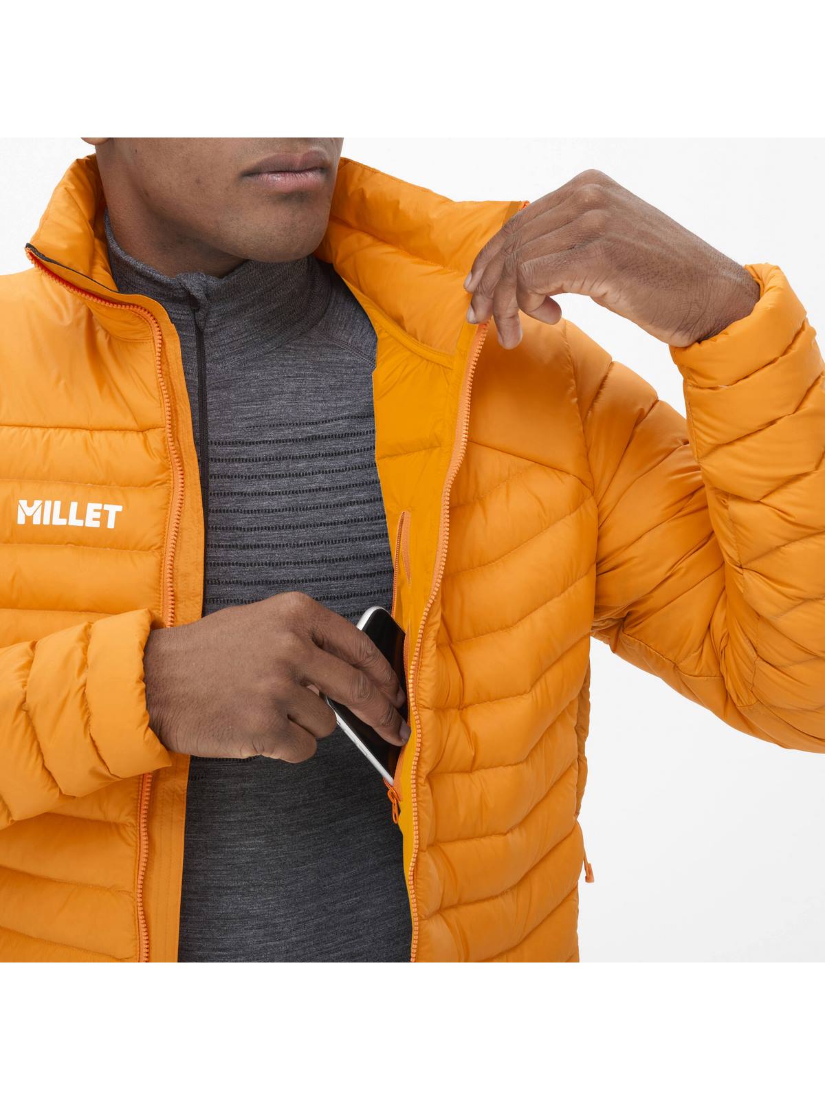 Kurtka MILLET M Kamet Light Down Jkt pomarańczowy