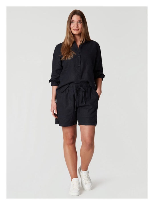 Szorty damskie SAIL RACING W Drift Linen Shorts granatowe
