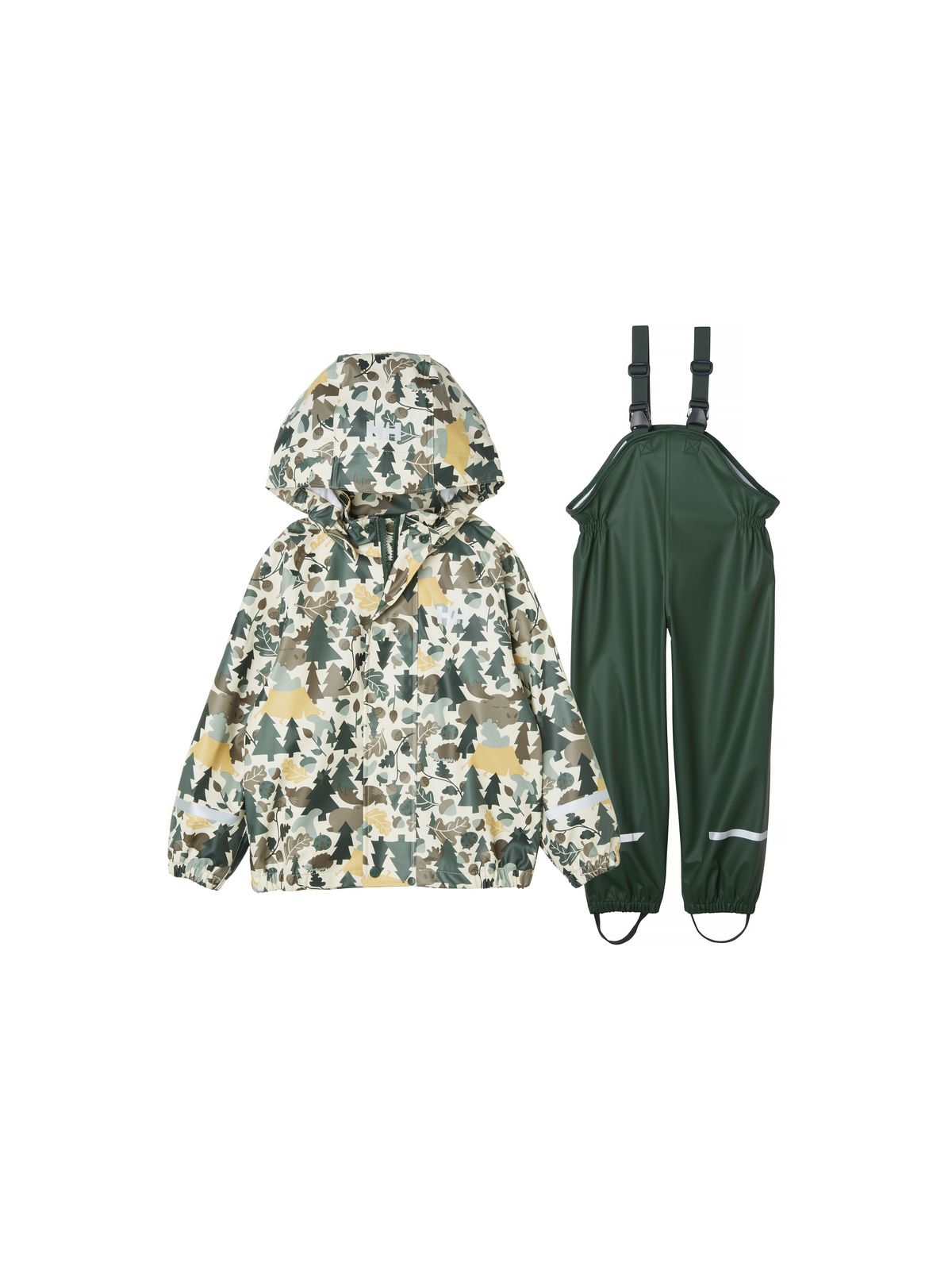 Zestaw HELLY HANSEN K BERGEN 2.0 PU RAIN zielony - Kurtka - Adventure Sports