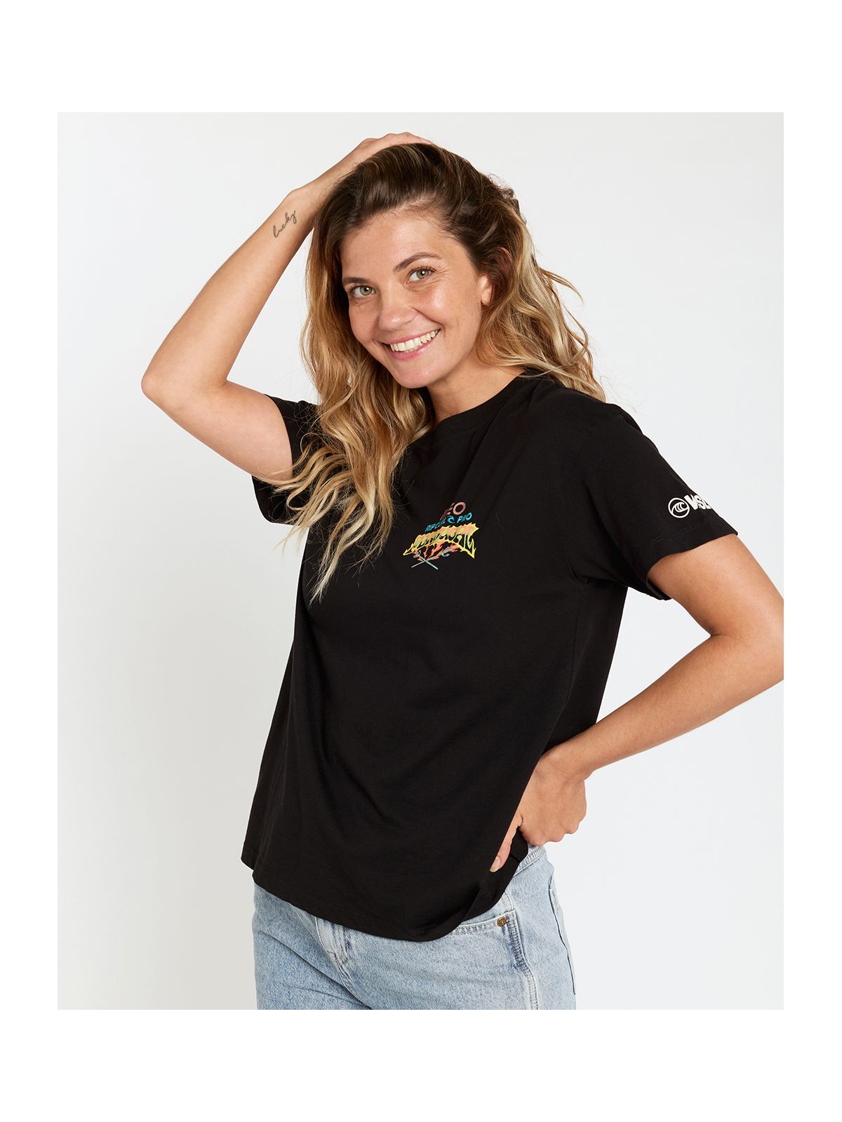 Koszulka RIP CURL Meo Rip Curl Pro 2025 Tee czarny - Adventure Sports