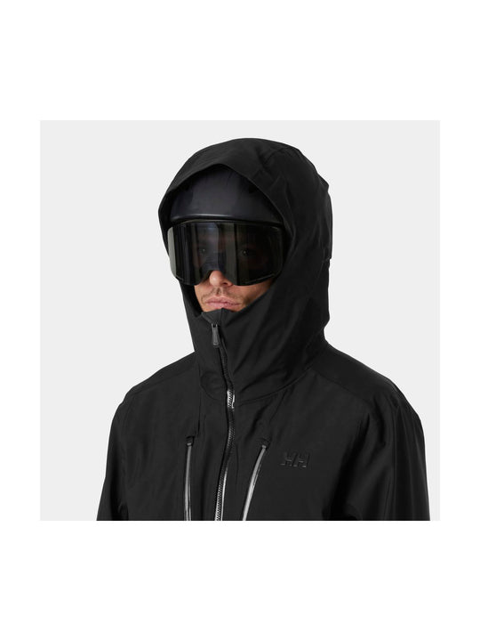 Kurtka narciarska męska HELLY HANSEN ALPHA LONG SHELL czarna
