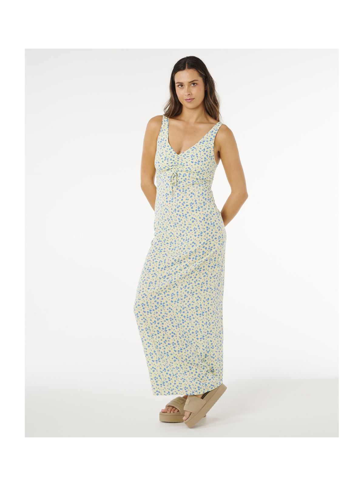 Sukienka RIP CURL Surf Side Maxi Dress żółta
