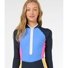 Lycra dziecięca RIP CURL BLOCK PARTY LS SURFSUIT - GIRL granatowy
