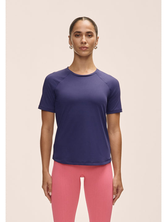 Koszulka treningowa damska Casall Essential Tee fioletowy - Adventure Sports
