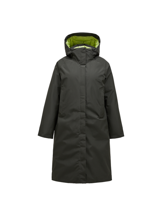 Płaszcz PEAK PERFORMANCE W Treeline Down Coat zielony
