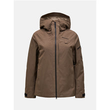 Kurtka narciarska damska PEAK PERFORMANCE Alpine GORE-TEX 2L Insulated Shell Jacket brązowa
